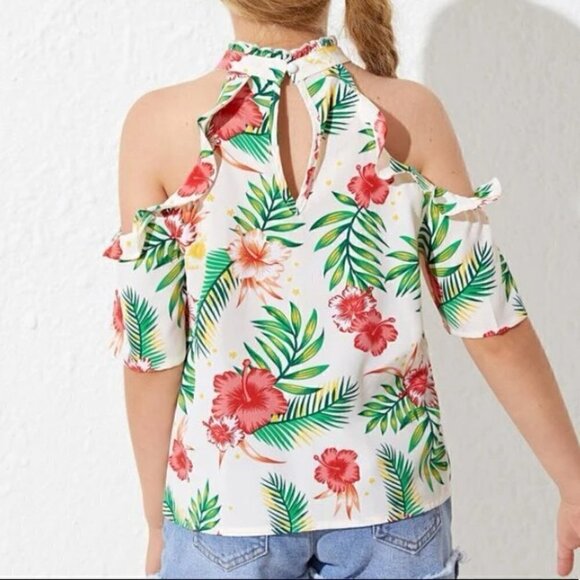 𝅺GIRL Floral Blouses Size 7Y - Picture 9 of 13